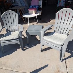 Adirondack Chairs and tables