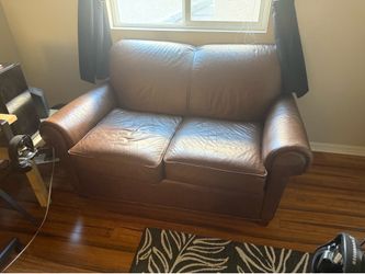 Leather Love Seat