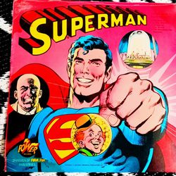 VINTAGE 1975 SUPERMAN THREE NEW ADVENTURES RECORD
