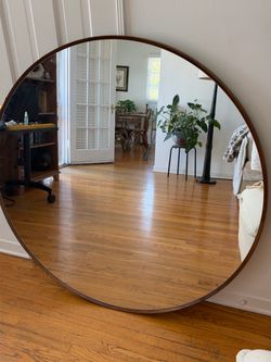 48” Large Round Wall Mirror – $40