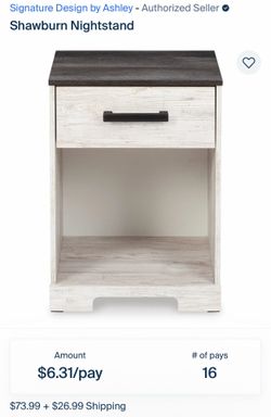 Ashley Shawburn Nightstands set of 2