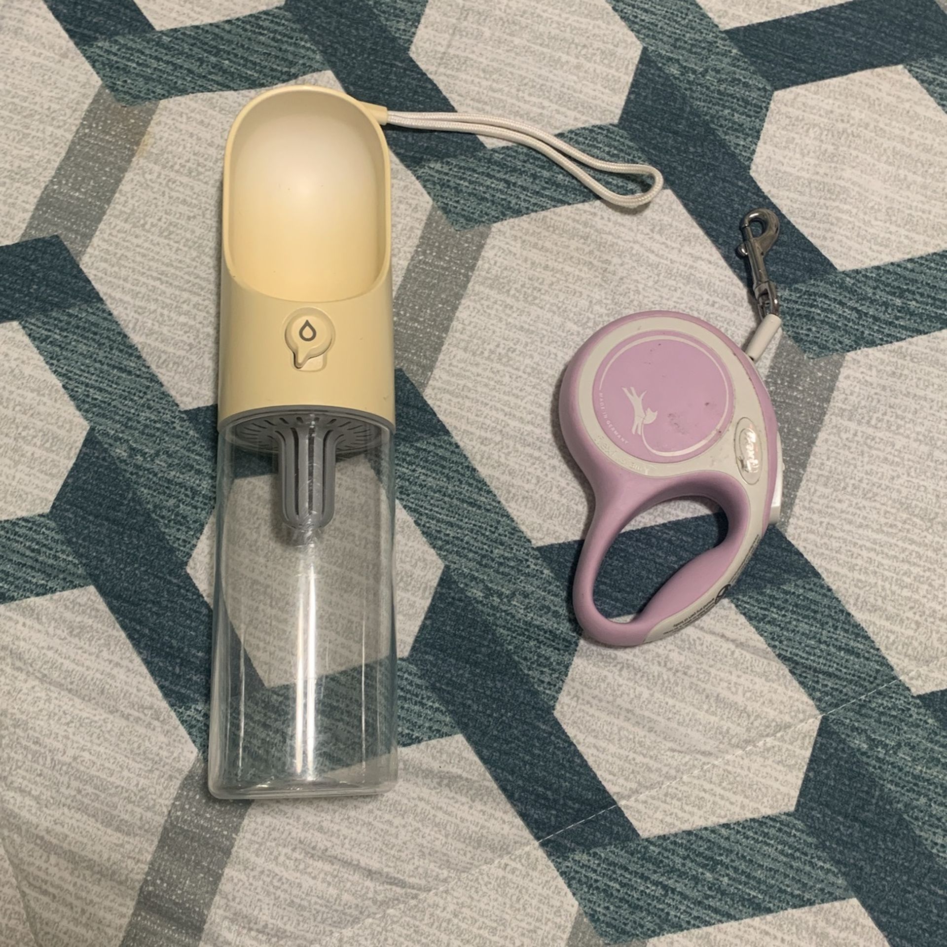 Dog Bottle Water And Dog Leash