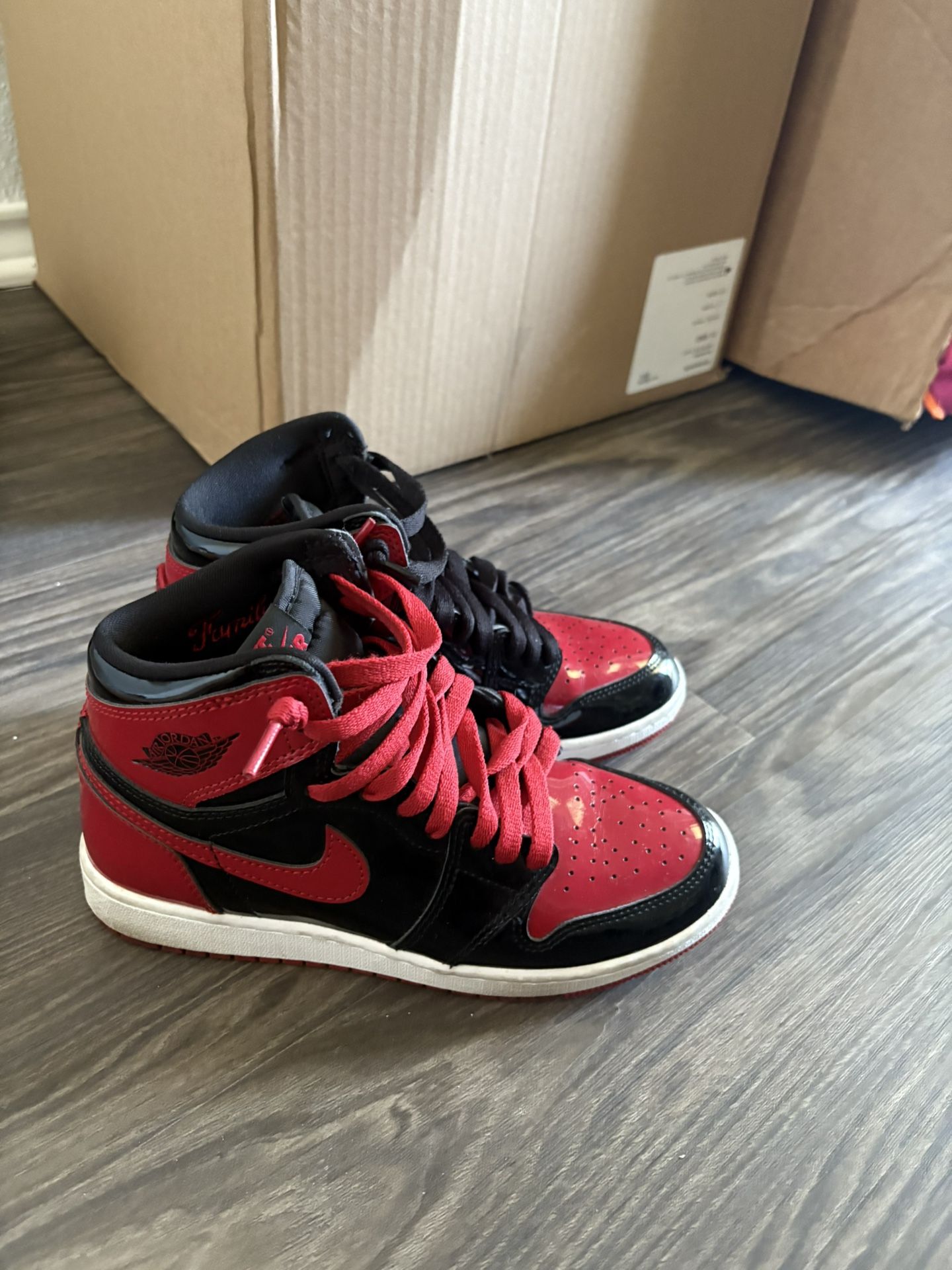 Air Jordan 1 Retro OG Patent βBredβ