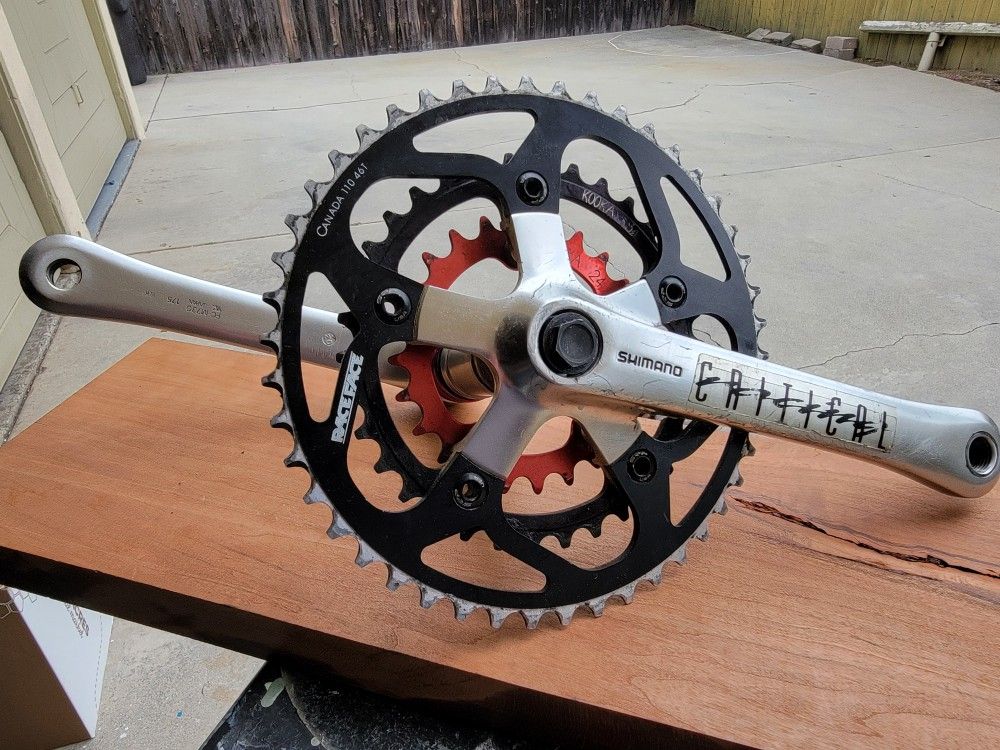 90s Vintage XT Crankset, Kookaburra, Race Face