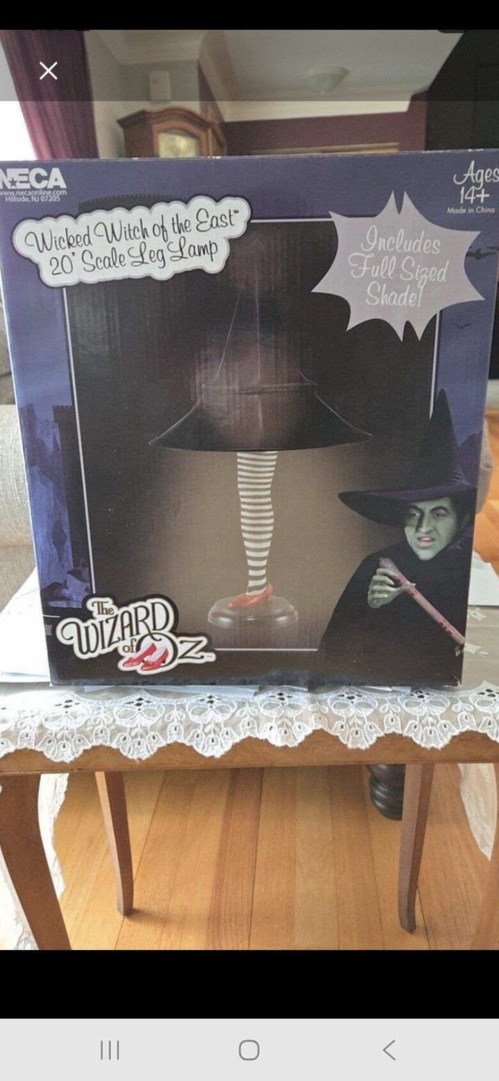 Wizard Of Oz Wicked Witch Of The East Leg Lamp
