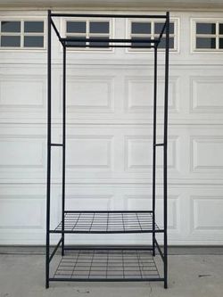 Metal Clothes Rack Cabinet
