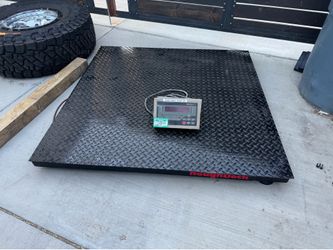 Rice lake floor scale 4x4 pallet scale