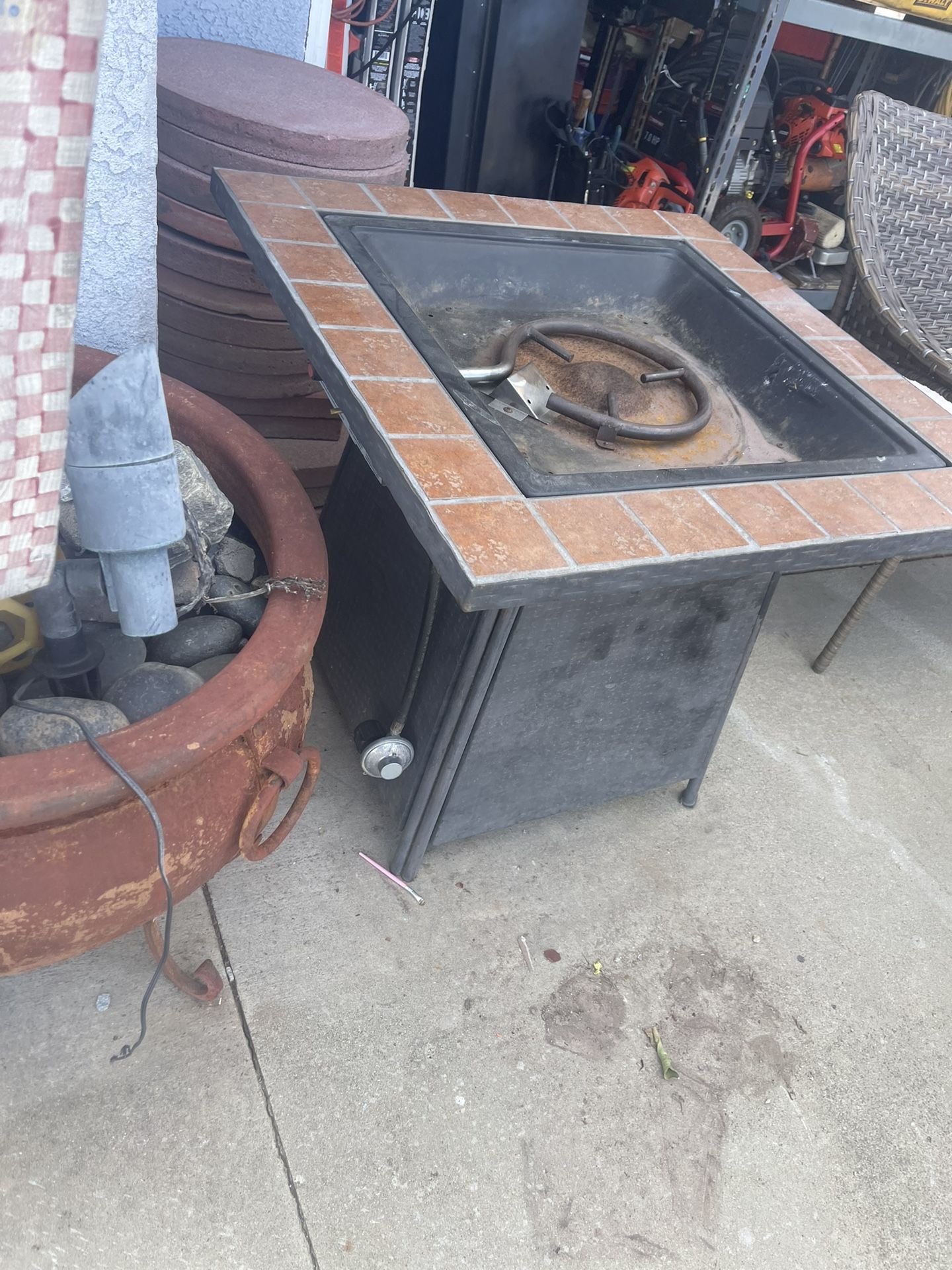 Fire Pit Propane, $1