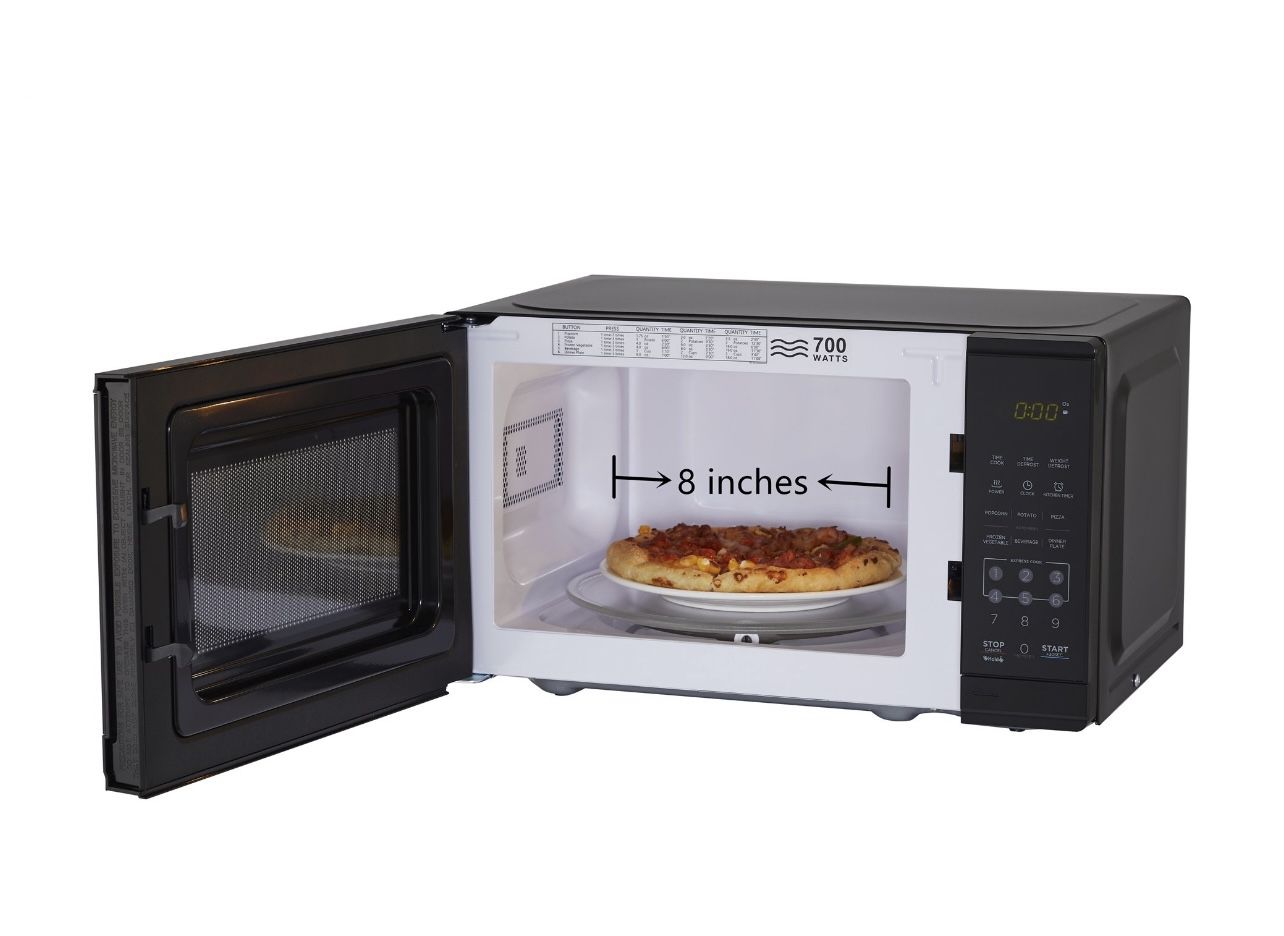 INSIGNIA - 0.7 Cu Ft - 700 W Microwave Oven- Black And Silver- Like New for  Sale in Flower Mound, TX - OfferUp