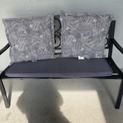 Outdoor Bench with Cushions