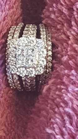 Diamond bling bling princess ring