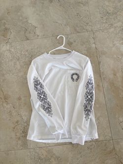 White long sleeve designer chrome