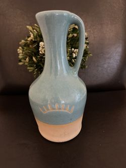 Handmade Art Studio Pottery 10" Water Pitcher-Jug 