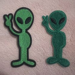 alien iron on patch (shipping only )