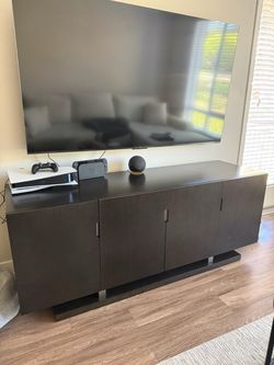 Dark Brown Wood TV Stand / Media Console