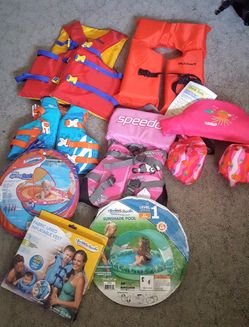 Life jacket, kids items weight/ price vary see last 3 photos additional