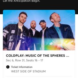 COLDPLAY Tickets