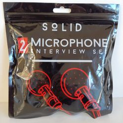 Clip On Lavalier Lapel Microphone 2 Pack Set for iPhone and Android Vlogging, Interview, Selfie Videos