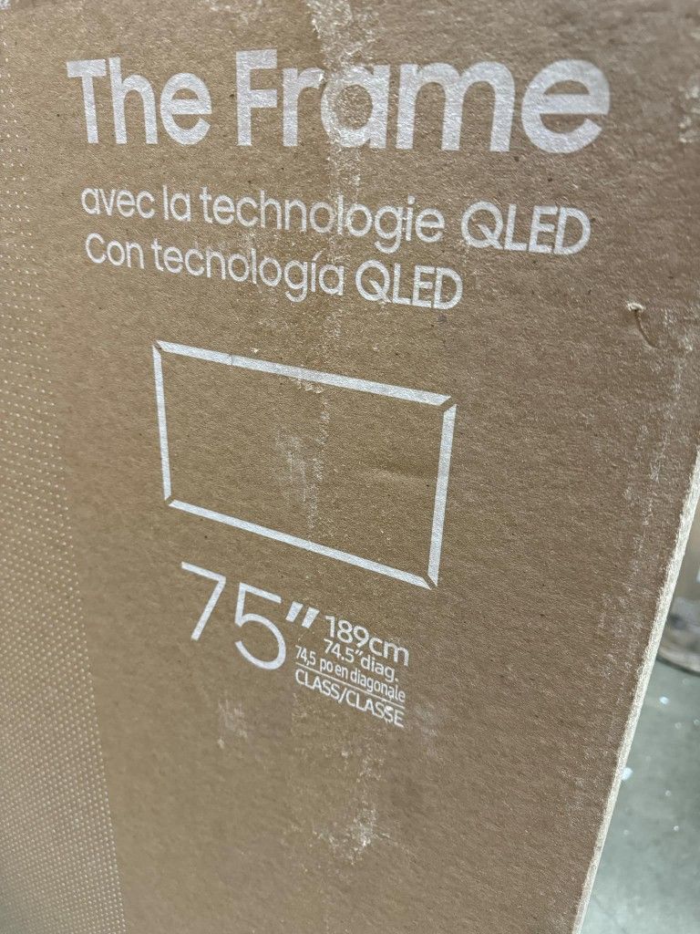 SAMSUNG 75-Inch Class QLED 4K The Frame LS03D Series, Quantum HDR, Art Mode, Anti-Reflection Matte Display, Slim Fit Wall Mount Included, Smart TV w/