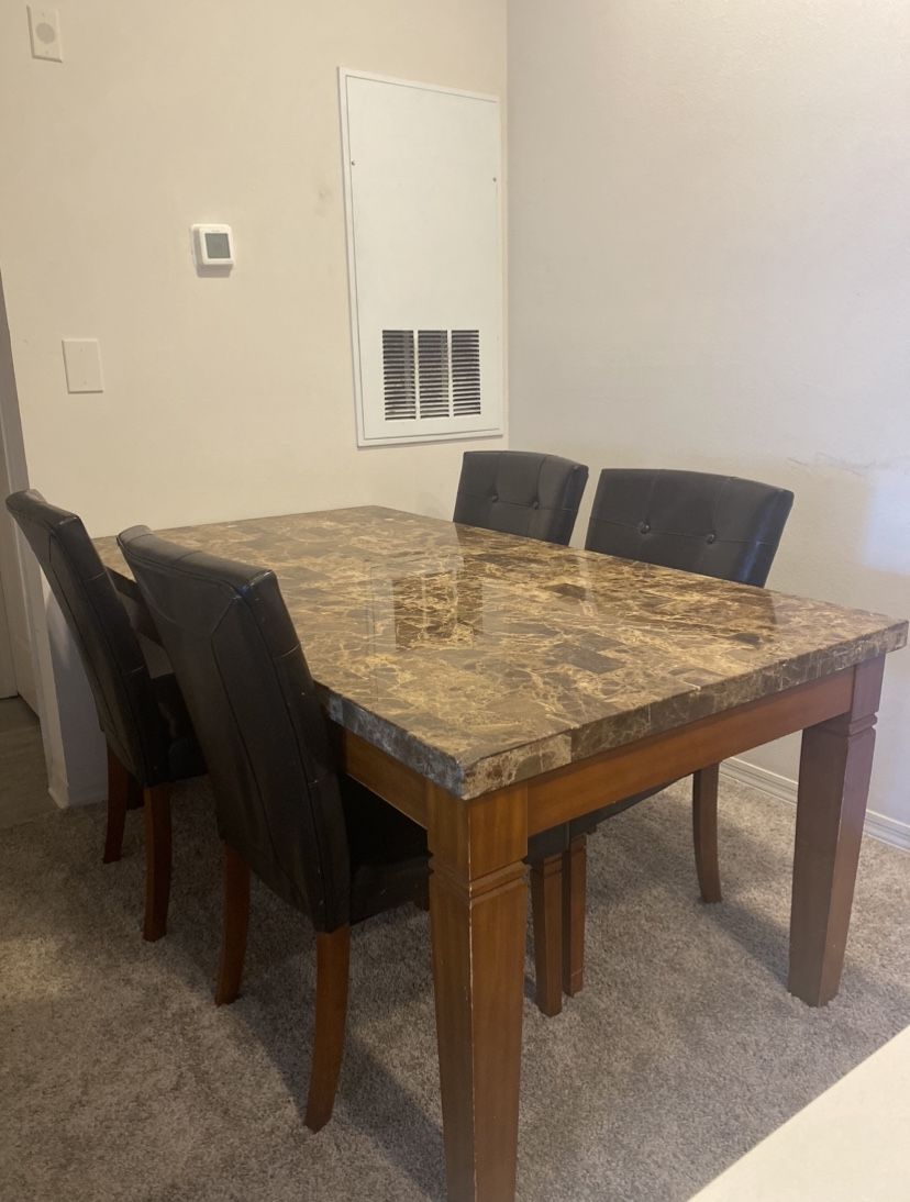Real Marble Dinning Room Table