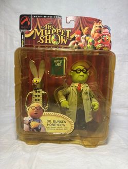 Palisades The Muppet Show Dr. Bunsen Honeydew Figure w/ Robot Rabbit & Base