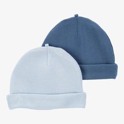 Carter's Baby 2-Pack Caps, Blue