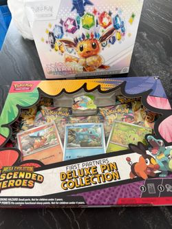 2 Prismatic ETB’s, 1 Ascended Hero’s Pin Collections