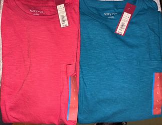 New. Mens short sleeve tees. Large $6ea or 2/$10