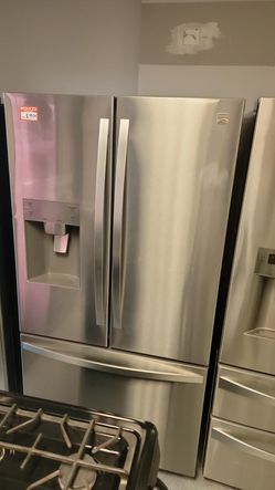 Kenmore 3 Door Stainless Steel Refrigerator Fridge
