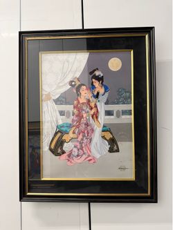 Limited Edition Hand Singed Caroline Young Framed Lithograph