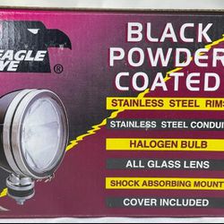 Eagle Eye 5" Round Off-Road Halogen Light Housing Black Powder Coated Stainless