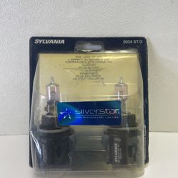 Sylvania Silverstar 9004 ST/2 Pair Set High Performance Headlight Bulbs - New