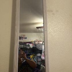 Hanging Mirror With Jewelry/make Up Storage