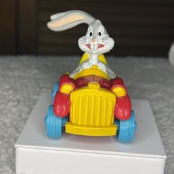 Bugs Bunny LOONEY TUNES Adjustable Car McDonalds Plastic Toy 1992