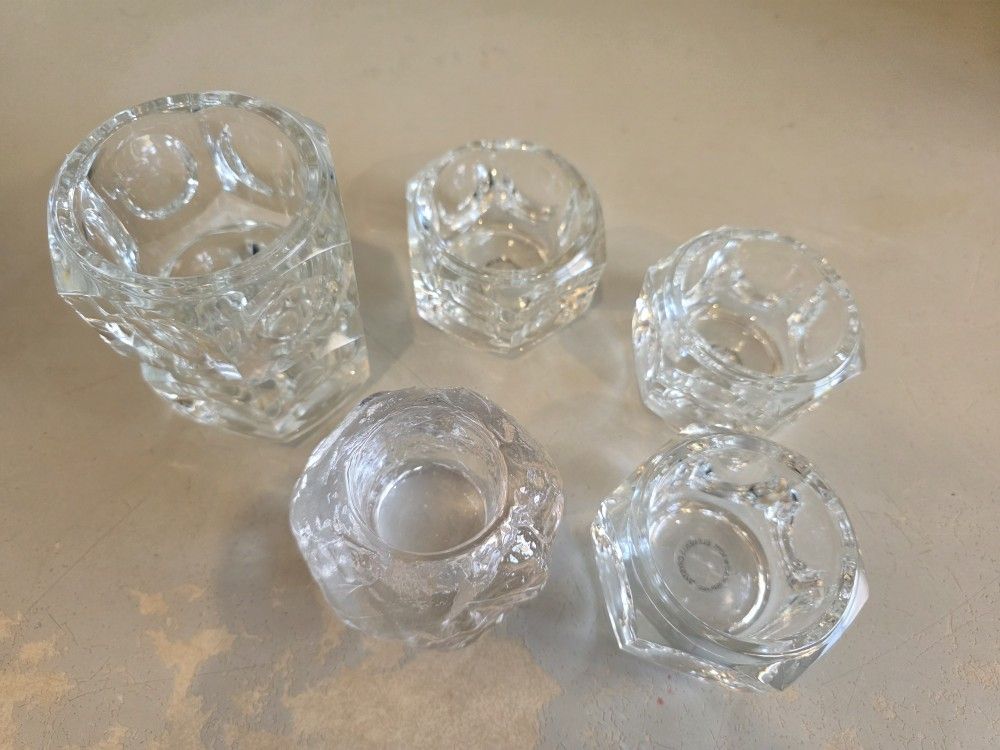 Lot Of Heavy Duty Candle Holders