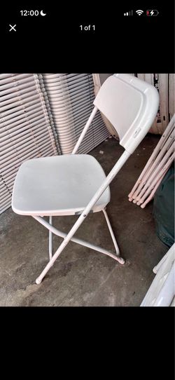 Used white folding s,a,l, e