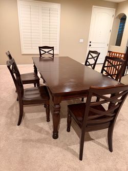 Dining table and chairs