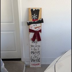 Christmas Snowman Porch Decor