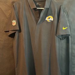 LA Rams Nike 2024/25 Sideline Performance Polo-Black