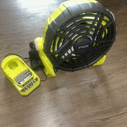 Ryobi Fan With Charger