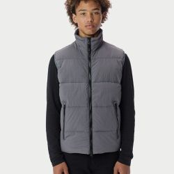 The Very Warm Puffer Vest - Grey Size Large