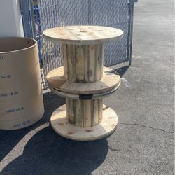 2 Full Wood Spools New Condition