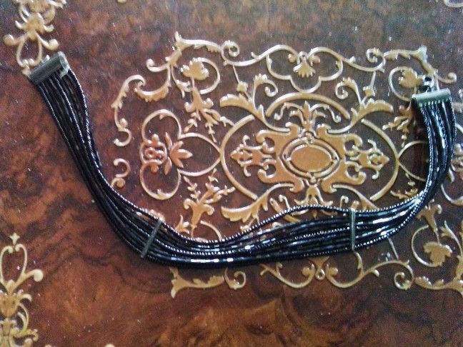 Black 🖤 BEADED CHOKER