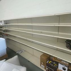 Wall Gondola Shelving – 15 Sections, 7ft x 4ft – Like New – Ready Now – Las Vegas