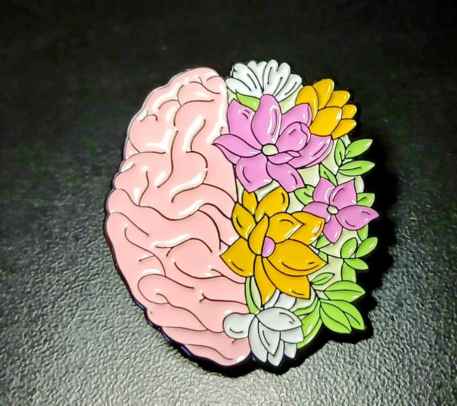 Mental Health Awareness Themed Enamel Pin