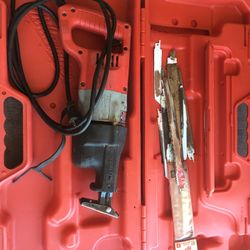 Milwaukee Sawzal With Case And Blades 