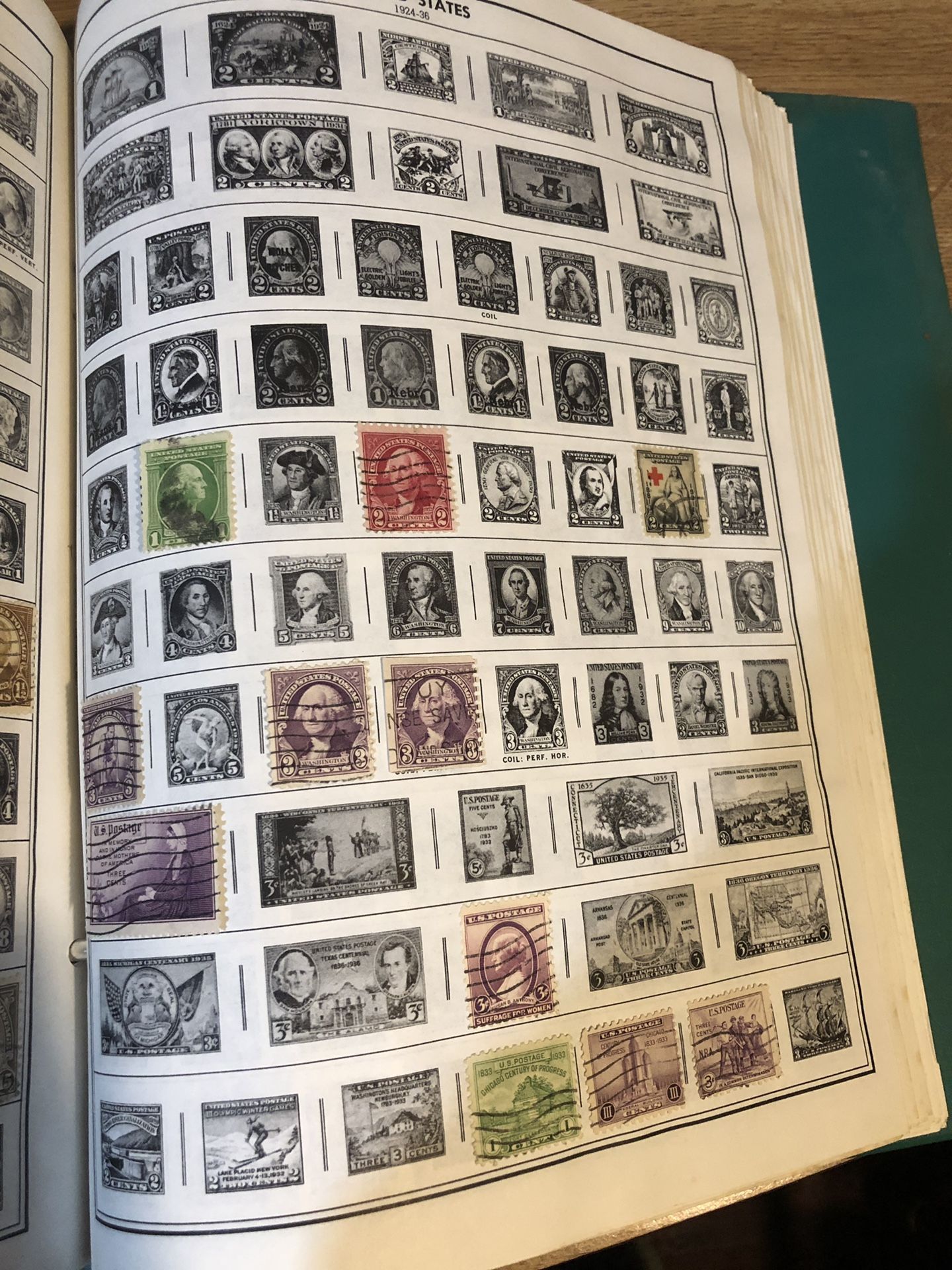 Stamp Collection U.S. Stamps 1924-1938