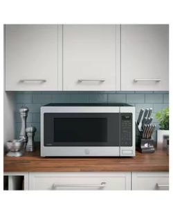 GE Profile 2.2 cu. ft. Countertop Microwave in Stainless Steel with Sensor Cooking