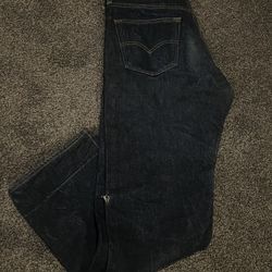 Men’s Levi 501 Denim  Blue Jean Relaxed Fit 34x32   