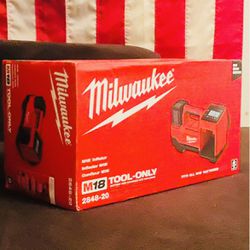 Milwaukee heavy duty portable cordless air inflator (tool only)